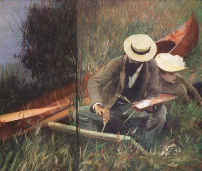 John Singer Sargent Paul Helleu Sketching with his Wife (mk18) oil painting image